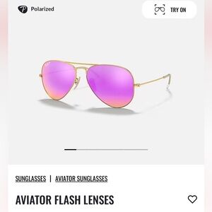 Rayban Aviator Flash lenses